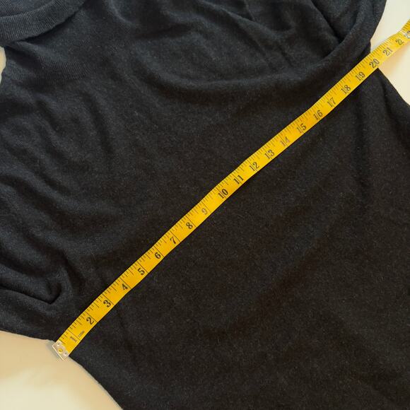 COS Turtleneck Wool Blend Sweater Womens Large Black Heathered Pullover *FLAW - Picture 8 of 10